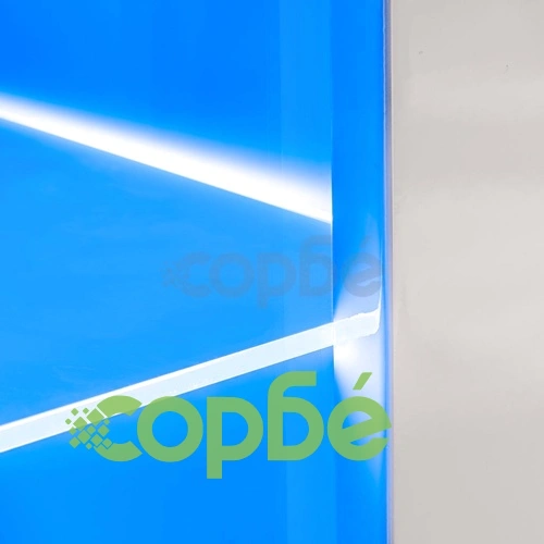ТВ секция от 8 части с LED осветление, силен гланц, бяла ➤ топ цена ➤ sorbe.bg