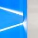 ТВ секция от 8 части с LED осветление, силен гланц, бяла