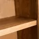 Страничен шкаф за баня, рециклиран бор масив, 59x32x80 см