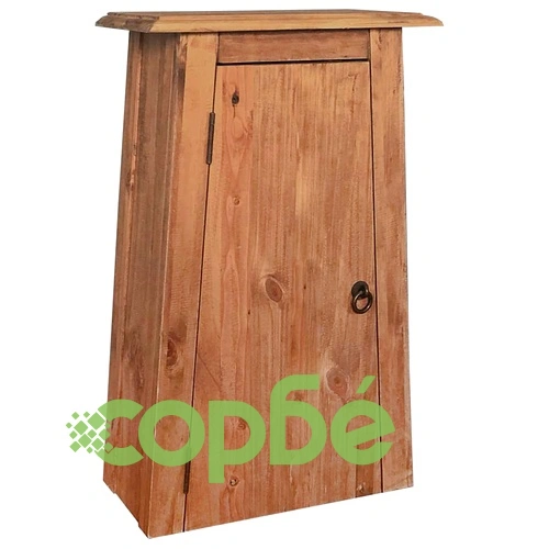 Стенен шкаф за баня, бор масив, 42x23x70 см ➤ топ цена ➤ sorbe.bg