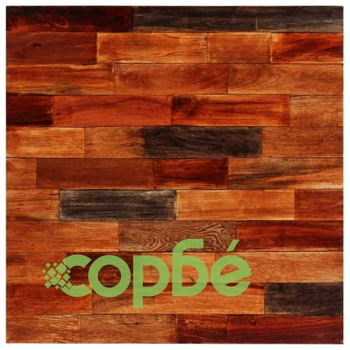 Бар маса, регенерирано дърво масив, 70x70x106 см ➤ топ цена ➤ sorbe.bg