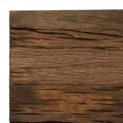 Конзолна маса, регенерирана дървесина и стомана, 120x35x76 cм