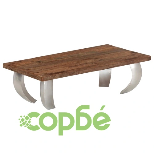 Маса за кафе опиум регенерирана дървесина стомана 110x60x35 cм на топ цена от sorbe.bg Маса за кафе опиум регенерирана дървесина стомана 110x60x35 cм ➤ топ цена ➤ sorbe.bg