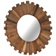 Огледало за стена, регенерирано дърво масив, 50 cм 