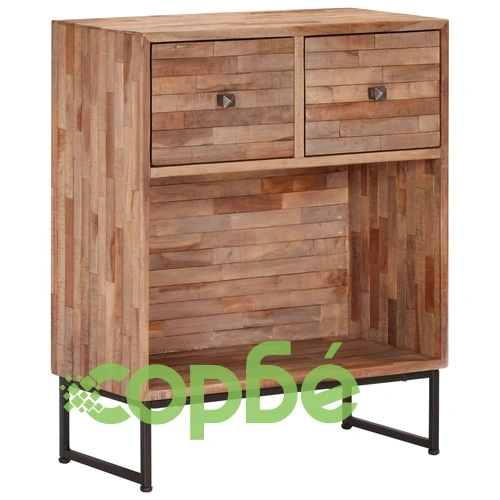 Бюфет, регенерирано тиково дърво, 60x30x75 cм ➤ топ цена ➤ sorbe.bg