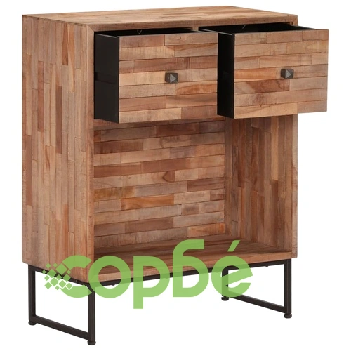 Бюфет, регенерирано тиково дърво, 60x30x75 cм ➤ топ цена ➤ sorbe.bg