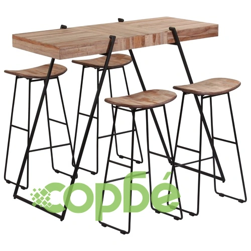 Бар комплект от 5 части, регенериран тик ➤ топ цена ➤ sorbe.bg