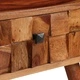 Маса за кафе, акация масив, финиш цвят пчелен мед, 110x50x37 cм