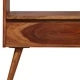Етажерка за книги, акациево дърво масив, 75x30x170 см