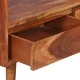 Етажерка за книги, акациево дърво масив, 75x30x170 см