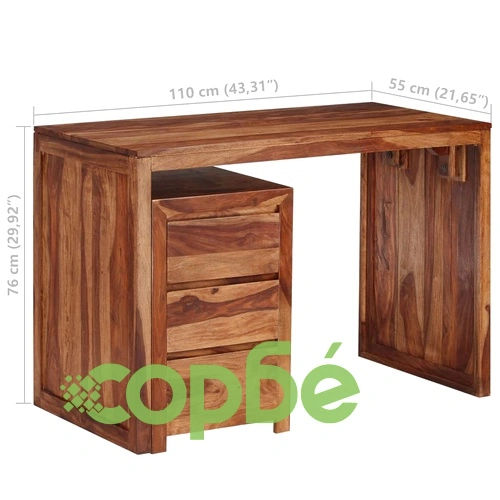 Писалище, акациево дърво масив, 110x55x76 cм ➤ топ цена ➤ sorbe.bg