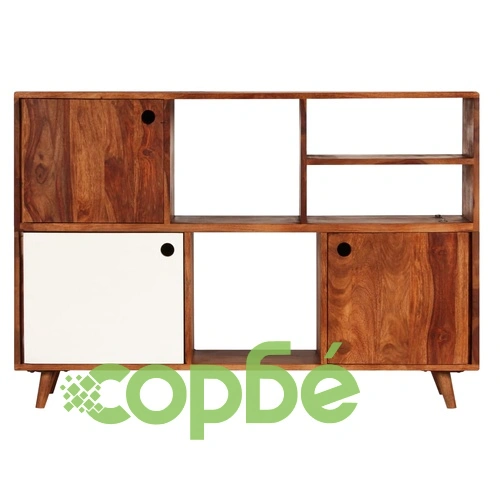 Бюфет, 118x35x70 см, акациево дърво масив ➤ топ цена ➤ sorbe.bg