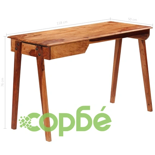 Писалище, 118x50x76 cм, акациево дърво масив ➤ топ цена ➤ sorbe.bg