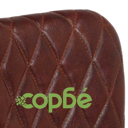 Трапезни столове, 2 бр, с подлакътници, кафяви, естествена кожа ➤ топ цена ➤ sorbe.bg