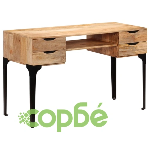 Писалище, мангово дърво масив, 120x50x76 cм ➤ топ цена ➤ sorbe.bg