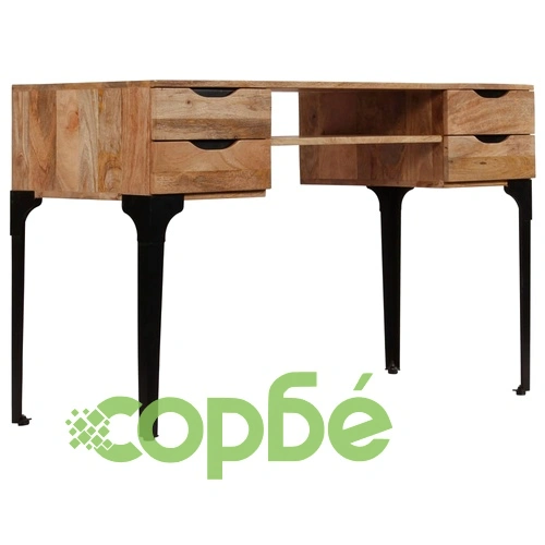 Писалище, мангово дърво масив, 120x50x76 cм ➤ топ цена ➤ sorbe.bg