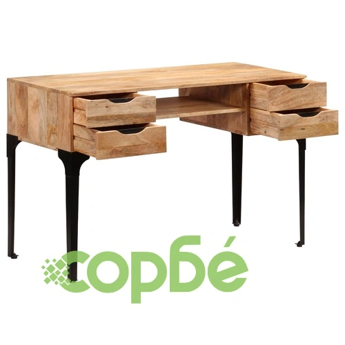 Писалище, мангово дърво масив, 120x50x76 cм ➤ топ цена ➤ sorbe.bg