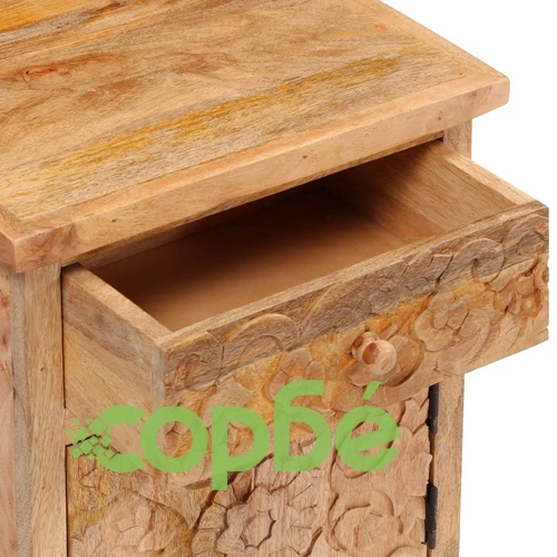 Нощно шкафче, мангово дърво масив, 40х30х50 см ➤ топ цена ➤ sorbe.bg