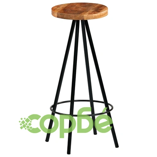 Бар столове, 4 бр, мангово дърво масив ➤ топ цена ➤ sorbe.bg