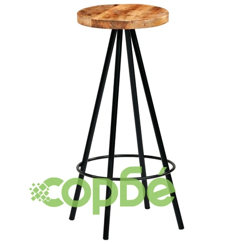 Бар столове, 4 бр, мангово дърво масив ➤ топ цена ➤ sorbe.bg