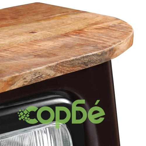 Бюфет тип камион, мангово дърво масив, тъмносив ➤ топ цена ➤ sorbe.bg