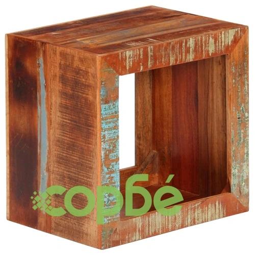 Табуретка, 40x30x40 см, регенерирано дърво масив ➤ топ цена ➤ sorbe.bg