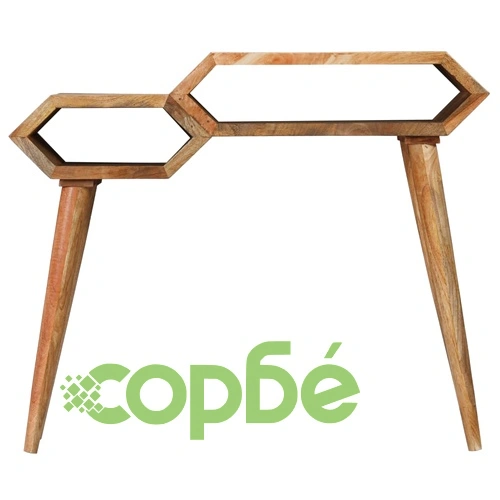 Конзолна маса, мангово дърво масив, 90x35x76 cм ➤ топ цена ➤ sorbe.bg