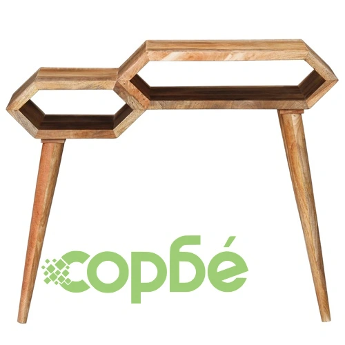 Конзолна маса, мангово дърво масив, 90x35x76 cм ➤ топ цена ➤ sorbe.bg