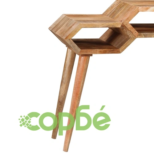 Конзолна маса, мангово дърво масив, 90x35x76 cм ➤ топ цена ➤ sorbe.bg