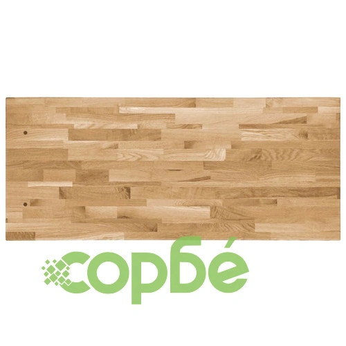 Плот за маса, дъб масив, правоъгълен, 44 мм, 100х60 см ➤ топ цена ➤ sorbe.bg