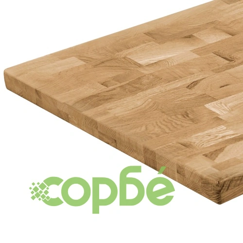 Плот за маса, дъб масив, правоъгълен, 44 мм, 100х60 см ➤ топ цена ➤ sorbe.bg
