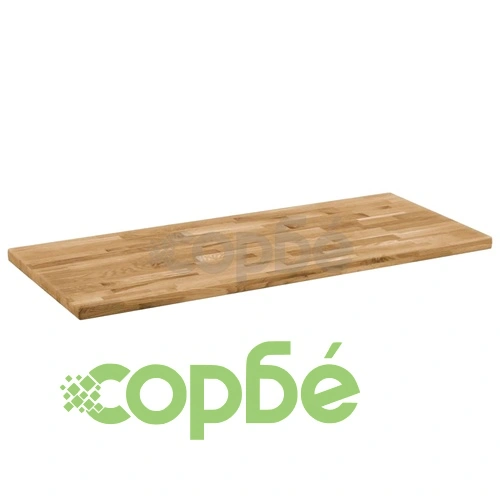 Плот за маса, дъб масив, правоъгълен, 44 мм, 120х60 см ➤ топ цена ➤ sorbe.bg