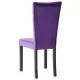 Трапезни столове, 2 бр, лилави, кадифе