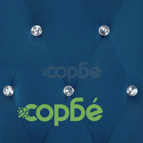 Трапезни столове, 4 бр, тъмносини, кадифе ➤ топ цена ➤ sorbe.bg