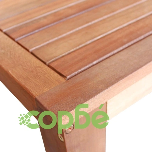 Комплект бар маса и столове, 5 части, акациево дърво масив ➤ топ цена ➤ sorbe.bg