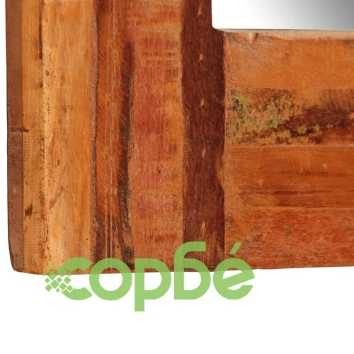 Огледало за стена, регенерирано дърво масив, 60x90 cм ➤ топ цена ➤ sorbe.bg