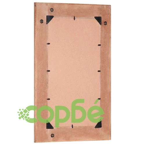 Огледало за стена, регенерирано дърво масив, 60x90 cм ➤ топ цена ➤ sorbe.bg