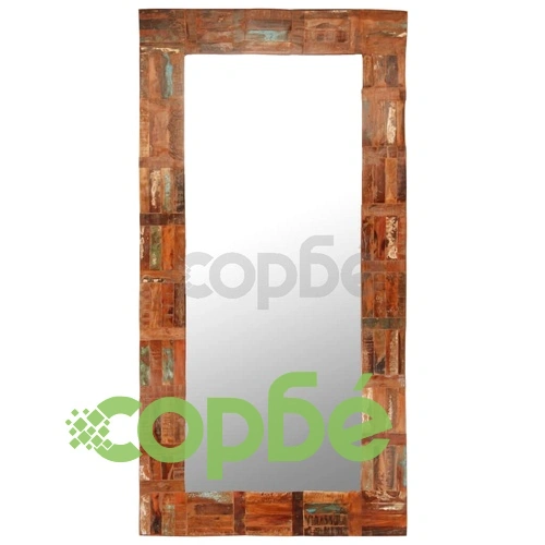 Огледало за стена, регенерирано дърво масив, 60x120 cм ➤ топ цена ➤ sorbe.bg