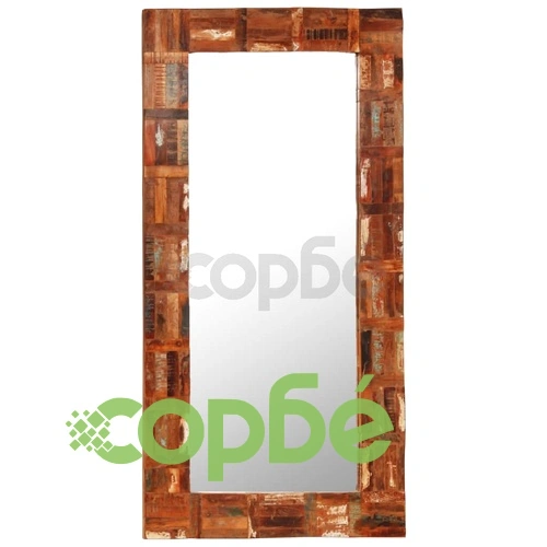 Огледало за стена, регенерирано дърво масив, 60x120 cм ➤ топ цена ➤ sorbe.bg