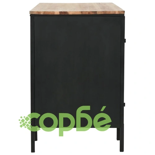 Двойно бюро тип писалище, ела масив и стомана, 120x50x76 см ➤ топ цена ➤ sorbe.bg