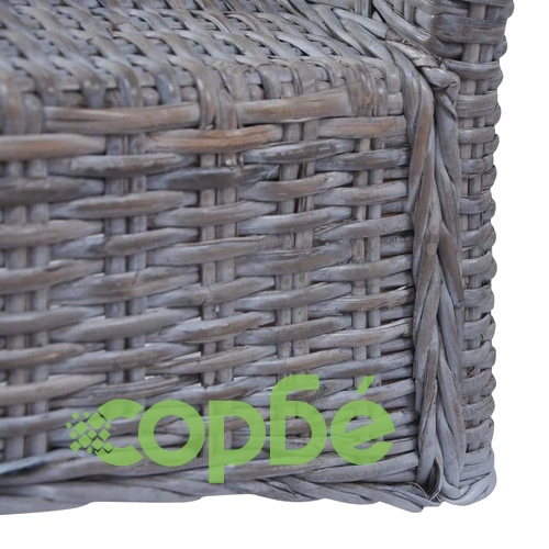 Трапезни столове, 2 бр, светлокафяви, кубу ратан и манго дърво ➤ топ цена ➤ sorbe.bg