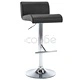 Бар табуретки, 2 бр, черни, изкуствена кожа