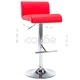 Бар табуретки, 2 бр, червени, изкуствена кожа