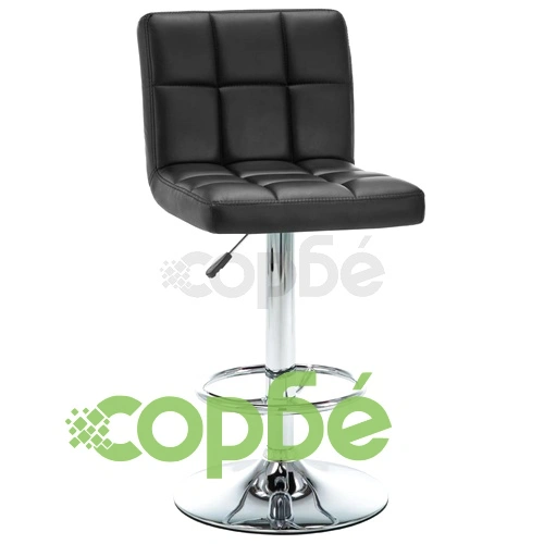 Бар табуретки, 2 бр, черни, изкуствена кожа ➤ топ цена ➤ sorbe.bg