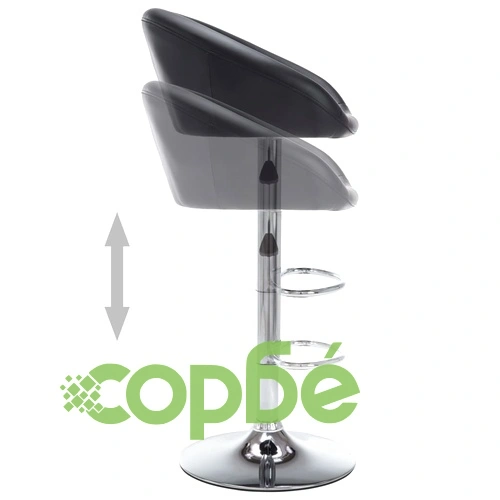 Бар столове, 2 бр, черни, изкуствена кожа ➤ топ цена ➤ sorbe.bg