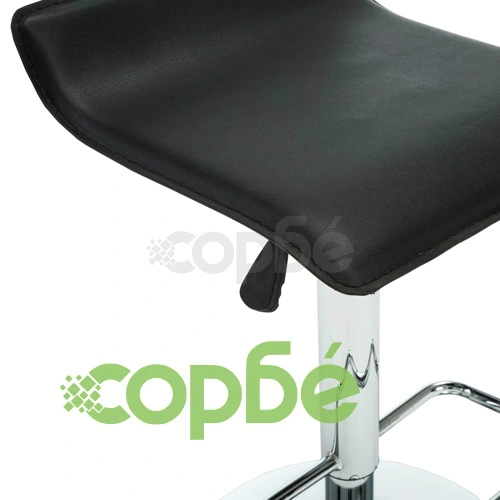 Бар табуретки, 2 бр, черни, изкуствена кожа ➤ топ цена ➤ sorbe.bg