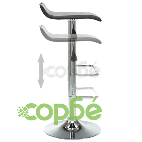 Бар табуретки, 2 бр, черни, изкуствена кожа ➤ топ цена ➤ sorbe.bg