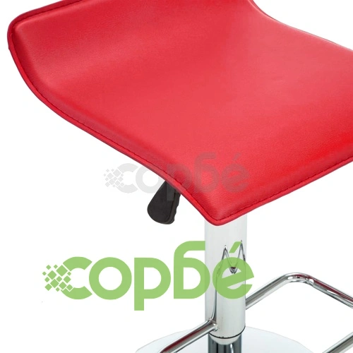 Бар табуретки, 2 бр, червени, изкуствена кожа ➤ топ цена ➤ sorbe.bg