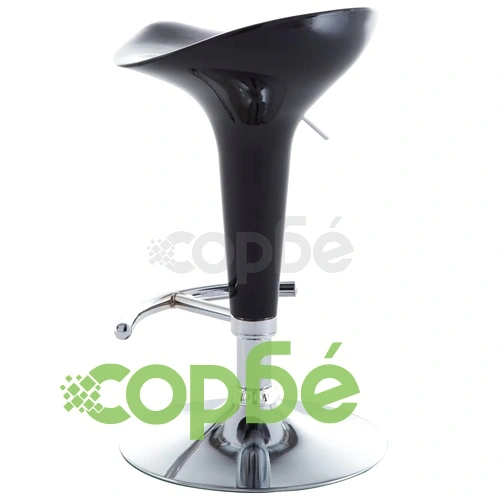 Бар табуретки, 2 бр, черни, пластмаса ➤ топ цена ➤ sorbe.bg