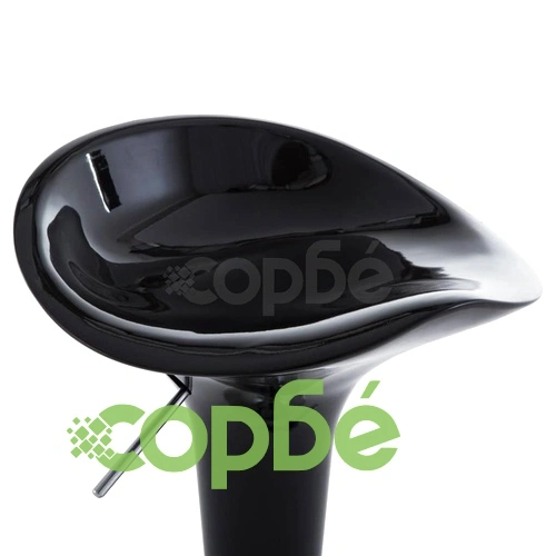 Бар табуретки, 2 бр, черни, пластмаса ➤ топ цена ➤ sorbe.bg